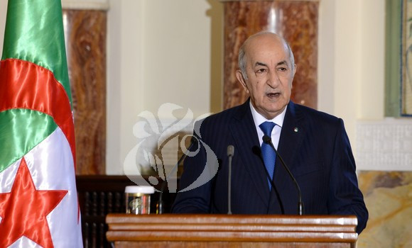 President Abdelmadjid Tebboune addresses a message to the nation on the ...